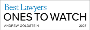 Andrew P. Goldstein - Best Lawyers Ones To Watch Badge